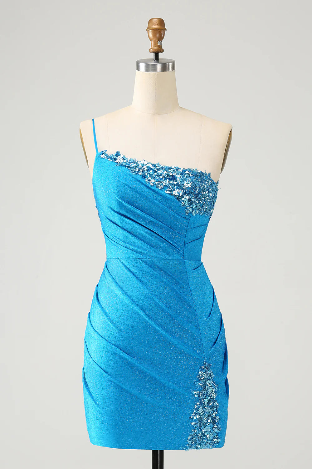 Slim Shield Ls Pique Dress Blue