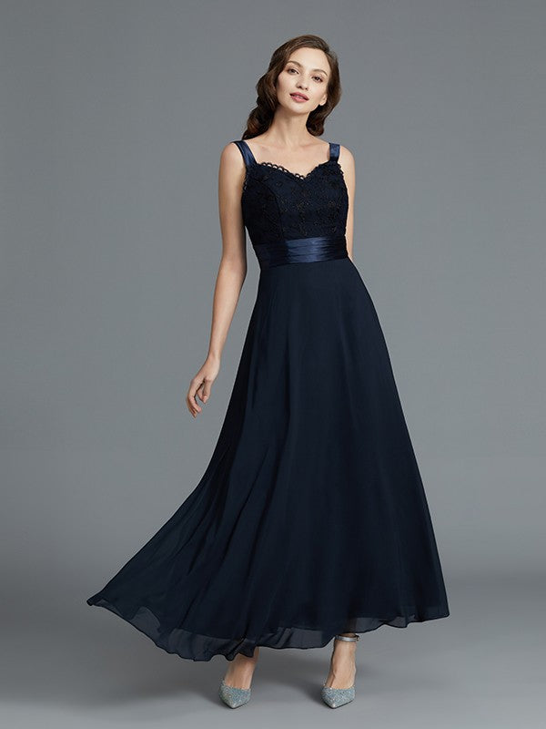 A-Line/Princess Sweetheart Sleeveless Chiffon Ankle-Length Mother of the Bride Dresses