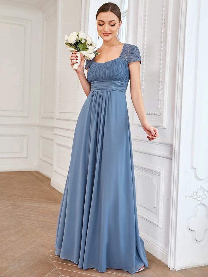 Chiffon Ruched Sweetheart A-Line Bridesmaid Dress